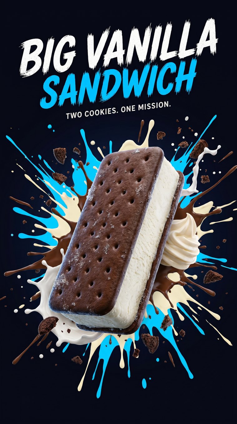 Blue Bunny Big Vanilla Sandwich — Mohawk Melts
