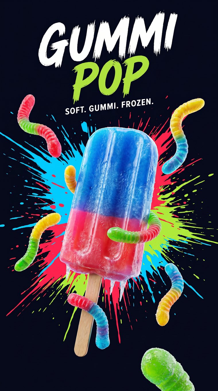 Trolli Gummi Pop — Mohawk Melts
