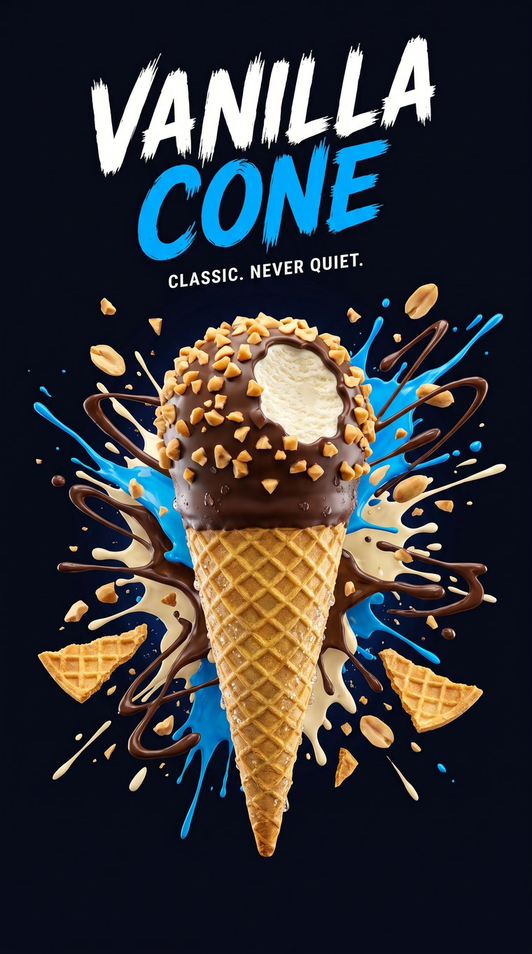 Blue Bunny Vanilla Cone — Mohawk Melts