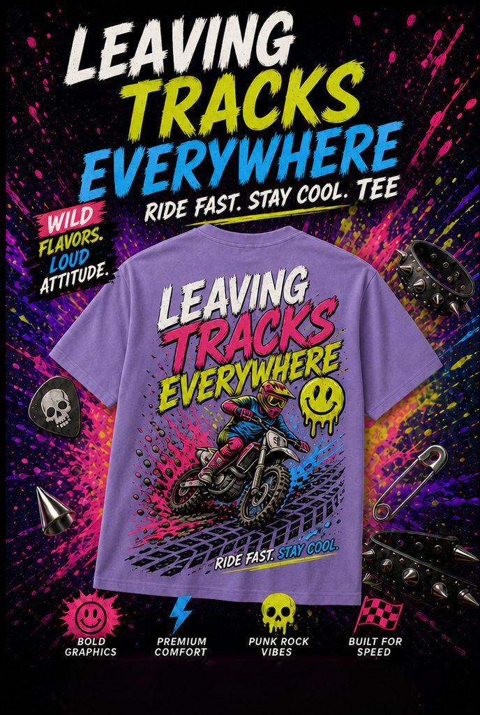 Leaving Tracks Everywhere Tee