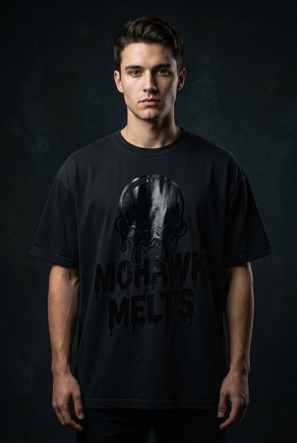 Midnight Melt Tee — Blackout Drip